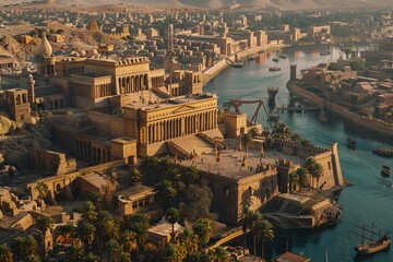 ai generative ancient civilization of babylon