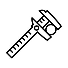 Caliper line icon