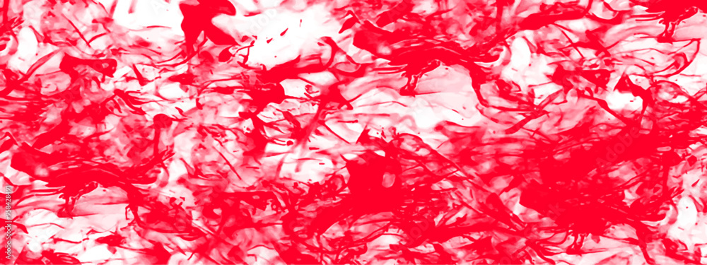 Poster abstract red and white dynamic textured background with flowing brush strokes. ideal for vibrant lay