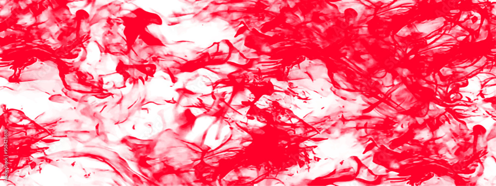 Poster abstract red and white dynamic textured background with flowing brush strokes. ideal for vibrant lay