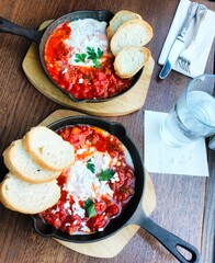 fried eggs with bacon