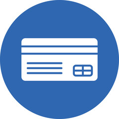 Credit Card glyph circle icon