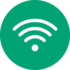 Wifi glyph circle icon