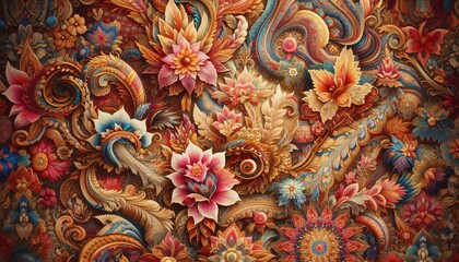 Ancient Thai wood carving, intricate dragon pattern, traditional Thai fabric, Buddhist temple decoration