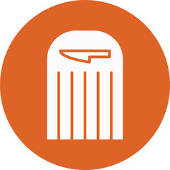 Bread Board glyph circle icon