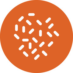 Sprinkles glyph circle icon