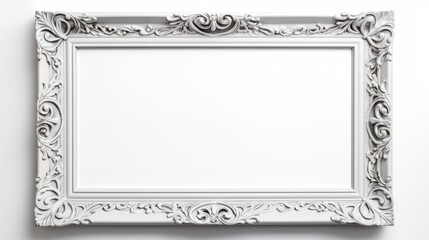 Picture frame with white background