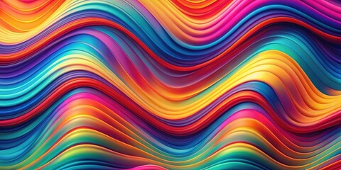 Obraz premium Psychedelic wavy abstract background with a fluid texture, grain, and noise in vibrant retro colors , psychedelic, wavy