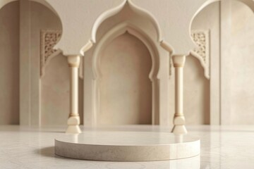 Fototapeta premium Product podium backdrop architecture building spirituality.