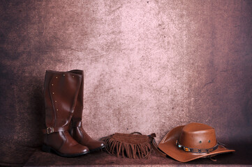 bota chapéu acessórios de vaqueira 