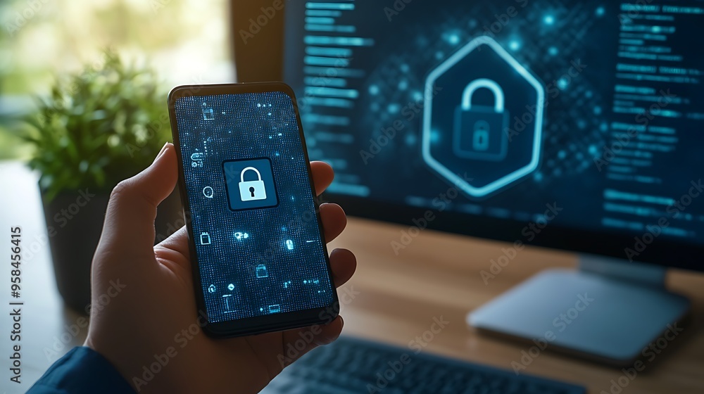 Aufkleber exploring the future of mobile security with digital lock technology