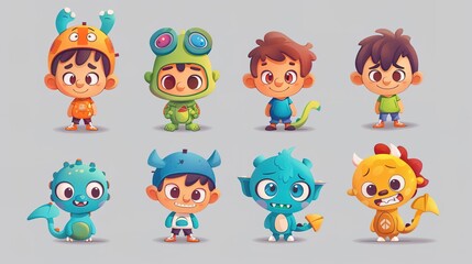 Fototapeta premium Stunning Creative Cartoon Character Images: A Colorful and Imaginative Vision. Showcasing Creativity and Charm.