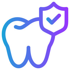 Dental icon vector concept of Business Insurance icon symbol illustration