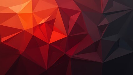 Obraz premium Dramatic Red and Black Geometric Background with Sharp Angles and Gradient Fade