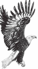 The eagle vector image