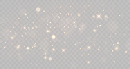 Christmas glowing light confetti and spark overlay. Shimmering Dust Golden dust sparks.	Bokeh Lights. Festive Designs. Yellow png dust light. Bokeh light lights effect background.