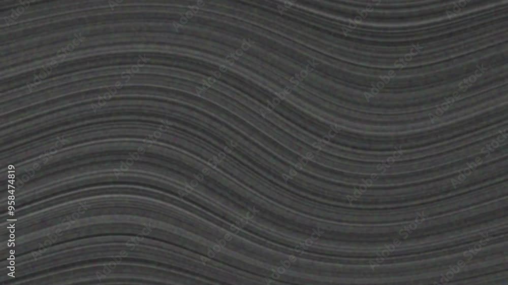 Poster bad tv signal on the tv screen - 4k animation video. no signal concept. abstract black and white lin