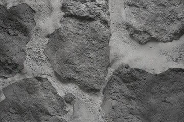 Distinctive Monochromatic Textured Backdrop of Rough Stone and Cement