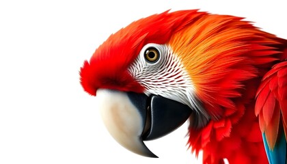 Obraz premium Parrot head isolated on a white background