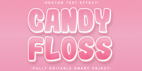  Candy Floss Vector Fully Editable Smart Object Text Effect