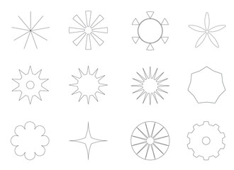set of icons for design