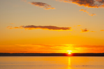 The Sky Ablaze with Sunset Glory