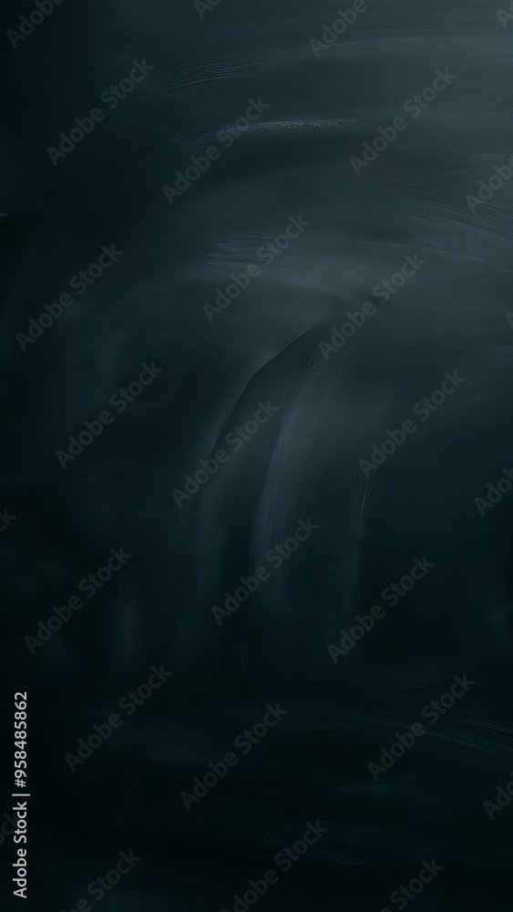 Poster Empty black school chalkboard background with copy space