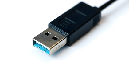 USB cable isolated on a white background