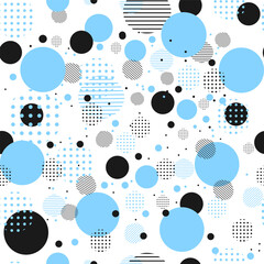a seamless pattern of geometric shapes. Modern design. Vector illustration. The pattern can be used for decoration and packaging of goods