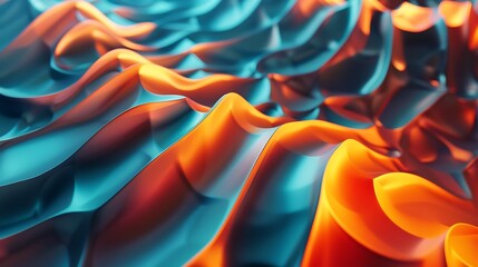 Abstract, colorful, flowing, 3D, futuristic background.