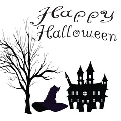 Happy halloween elements night 