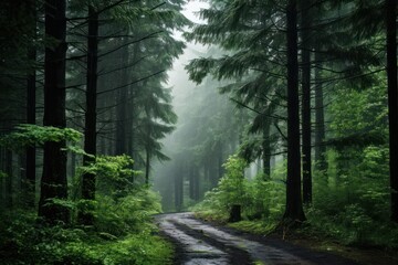 Obraz premium Forest tree outdoors woodland.