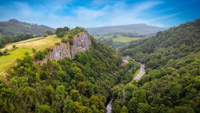 Scenic View of Matlock: Historic Town in the English Countryside
