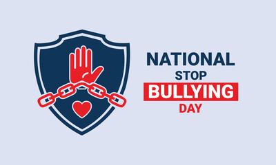 National Stop Bullying Day vector icon. vector poster.