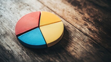 A pie chart showing the allocation of assets for wealth preservation and passive income, representing financial freedom.
