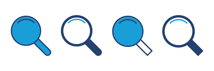 Search icon vector. search magnifying glass icon