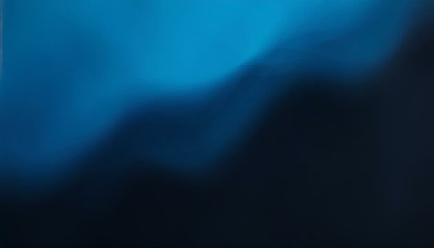 Abstract blue and black wavy gradient background