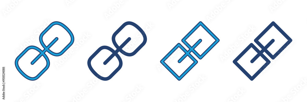 Poster link icon vector. hyperlink chain symbol.