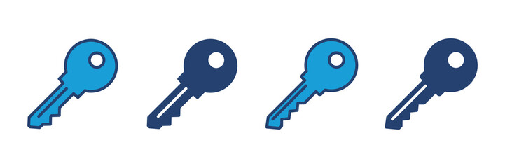 Key icon vector. Key vector icon. Key symbol