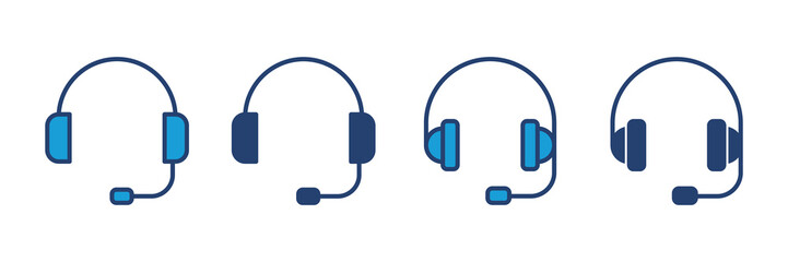 Headphone icon vector. Headvector icon symbols