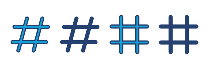 Obraz premium Hashtag icon vector. hashtag symbol