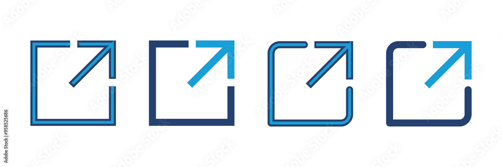 Poster external link icon vector. link icon vector. hyperlink symbol