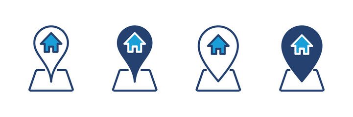 address icon vector. home location icon vector