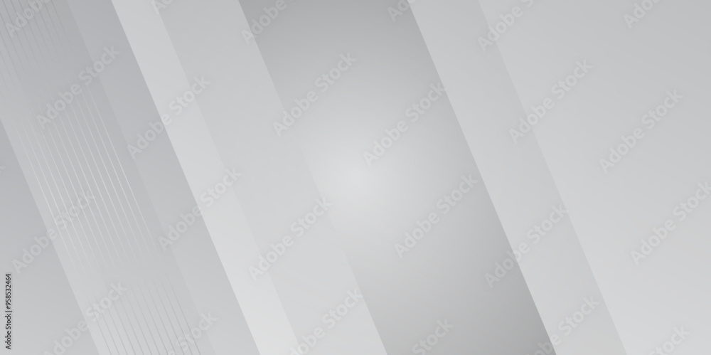 Poster abstract white and gray line background. abstract white folds background with elegant lines, perfect