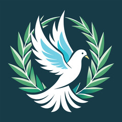 Dove logo vector illustration