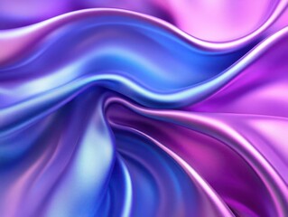 Obraz premium A beautiful abstract swirl of silky fabric in vibrant shades of purple and blue, evoking elegance and fluidity.