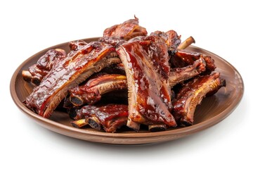 Ribs bbq grilling cooking.