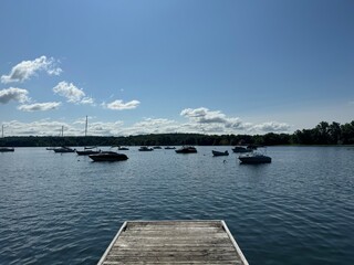 Fototapeta premium lake dock