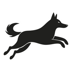 black and white wolf