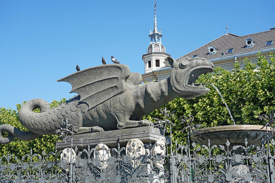 Lindwurmbrunnen Klagenfurt